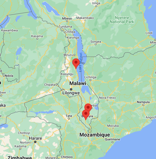 Malawi map